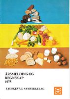 Årsmelding og regnskap 1975 forside