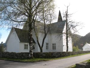 Åseral kyrkje, nordaustfasade IMG 8401.JPG
