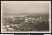 Utsikt mot Ørje fra Nordre fort på 1920-tallet