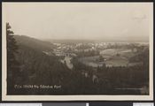 Utsikt mot Ørje fra Søndre fort på 1920-tallet