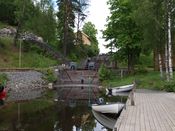 Ørje sluser ved Haldenvassdragets Kanalmuseum, Ørje Foto: Siri Iversen (2012).