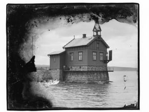 Østre Aker. Heggholmen fyr - NB MS G4 0530.jpg