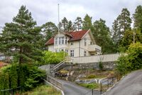 «Myraas» i Øvre Prinsdals vei 20C, byggeår ca. 1920. Foto: Leif-Harald Ruud (2022)