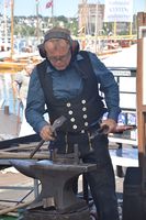 Øystein Myhre, smed. Foto: Heidi Thöni Sletten (2015).