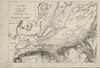 1821: Kaart over endeel af Egnen mellem Loen-Elv og Hovie Bæk, dvs. Alna og Hovinbekken i bydel Gamle Oslo. Trykt til militærøvelsene på Etterstad i 1821.