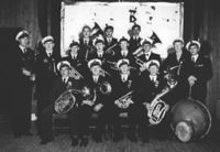 Myrvoll hornmusikks 10-års jubileum på Fjelltun, 1941.