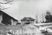 Nordre Stalsberg mens det fennå var gårdsdrift, rundt 1920.