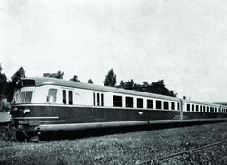 Lyntog med dieselelektrisk drift 1946.