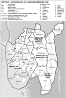 Østfold - prestegjeld ca. 1648 og kommuner 1998