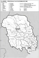 Telemark - prestegjeld 1647 og kommuner 1998