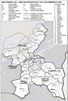 Sør-Trøndelag - tinglag/prestegjeld 1647 og kommuner 1998