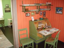 Arne Garborg sitt skriveskatoll. Foto: Olve Utne (2007).