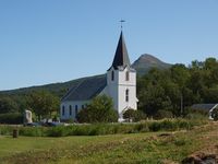 Kjerringøy kyrkje i juli 2009. Foto: Olve Utne .