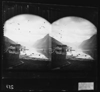 93. 10 ny. Fagernes. Ofoten. Parti av Beisfjorden. Stereoskop - NB bldsa OTO0257 A.jpg