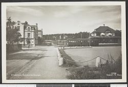 Vinderen stasjon til høyre i bildet. Foto: ukjent/Nasjonalbiblioteket