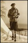 Kronprins Olav på ski i 1939. Foto: Anders Beer Wilse