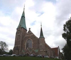 Oslo: Fagerborg kirke (1900–1903) Foto: Olve Utne (2009).