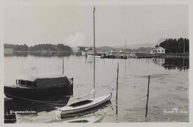 Bukta sett fra Blommenholm. Foto: Sigurd Grans forlag/Nasjonalbiblioteket (1930-1936).