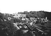 Eidsfoss fotografert i andre halvdel av 1800-tallet Foto: Ole Tobias Olsen