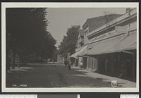 Parti fra Dronningens gate i 1920-åra. Foto: Ukjent / Nasjonalbiblioteket