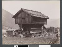 83. 165. Thelemarken, Stabur paa Gaarden Rollag, Vestfjorddalen - NB bldsa AL0165.jpg