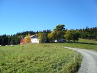 Kinde sett fra gårdsveien.