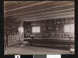 Interiør. Foto: Axel Lindahl (1880-åra).