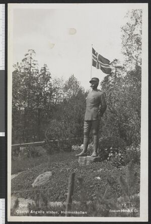 172 Oslo. Oberst Angells statue. Holmenkollen - no-nb digifoto 20151210 00382 bldsa PK08626.jpg