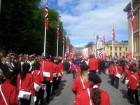 Motiv fra 17. mai-toget i Oslo i 2011. Foto: Stig Rune Pedersen