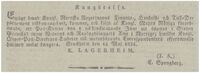 1834: Den svenske avisa "Dagligt Allehanda" bringer kunngjøring fra Stockholm om opprettelsen av postkontoret i Grimstad.
