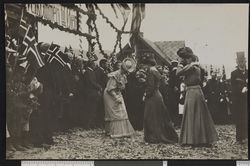 På Øyer stasjon. Foto: Ukjent / Nasjonalbiblioteket