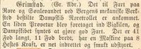 1869: Avisa Fædrelandet skriver om Roretrollet.