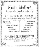 1875: Annonse i Aftenposten 7/10 1875.