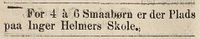 1877: Plass for 4 - 6 småbarn