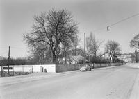 Grensestein nr. 59, ved Lillo gård, kan skimte stil venstre på dette bildet fra 1961. Steinen er i dag tapt. Foto: Truls Teigen/Oslo Museum