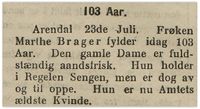 1913: Omtale som amtets eldste