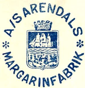 19260215 Arendals margarinfabrik - stempel logo.jpg