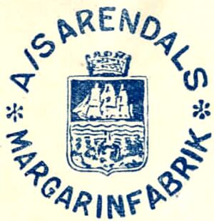 19260215 Arendals margarinfabrik - stempel logo.jpg