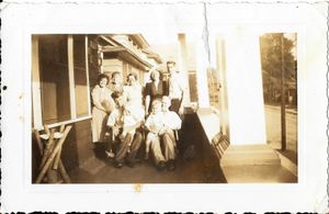 From the 1939 visit: Standing: Gertrude Isaksen (son Ingart's wife - my grandma who handed down all these photos to me), Anne Kristine Isaksen, Stine Isaksen (son Han's wife), Anna Ingebretsen Isaksen (son Arnold's wife), son Arnold Isaksen. Seated: Son Ingart Isaksen and my dad Robert Isaksen age 2, Fredrik Isaksen with my uncle Clifford Isaksen age 4
