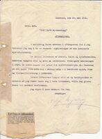 Svar på rubrikkannonse om kjøttforretning 1941