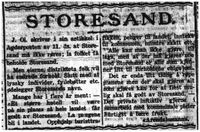 1942: "Arendalsmann" mener 12/8 det er bedre at et hotell e.l. vil bidra til inntekter og mer ordnede forhold. Han er lei av at "lyssky individer, fyllebøtter etc. ødelegger Storesands navn."