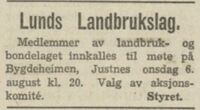 Møte i august 1947.