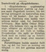 Teaterkveld i mai 1949.