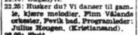 1961: Finn Vålands orkester spiller på fevik bad, Julius Hougen er programleder - og det hele sendes på NRK radio
