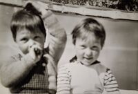 Westlie, Lindheim, Hjellum 1963 - Ingrid, Arne. Foto: Annar Westlie