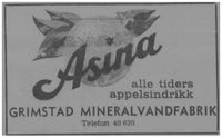 1963: Annonse for Asina