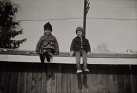 Westlie, Lindheim, Hjellum 1964 - Ingrid, Arne. Foto: Annar Westlie