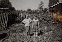 Westlie, Lindheim, Hjellum 1964 - Ingrid, Arne. Foto: Annar Westlie