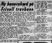 1970: Travløp med banerekord