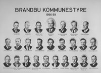 Brandbu kommunestyre 1956-1959. Foto: Bjarne Ryste